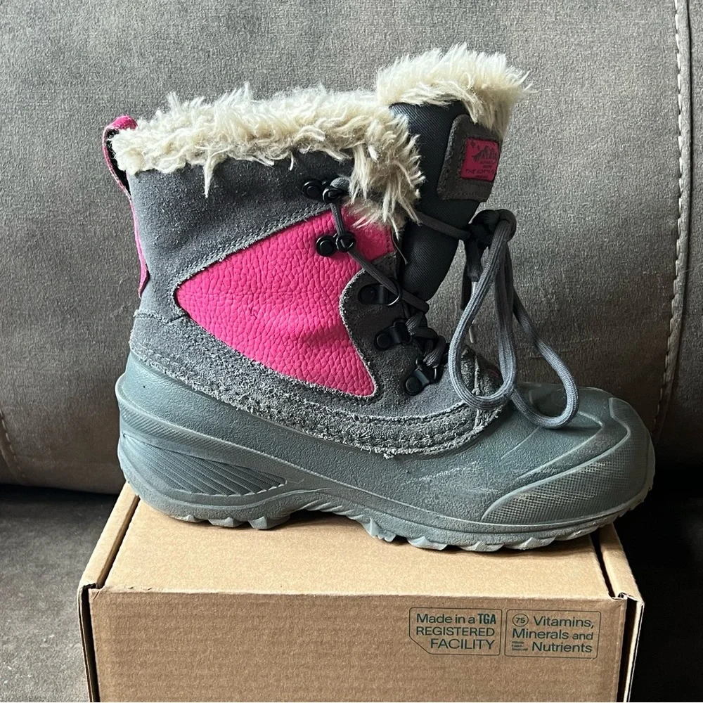 The North Face Kids' Fuchsia and Gray Snow‎ Boots